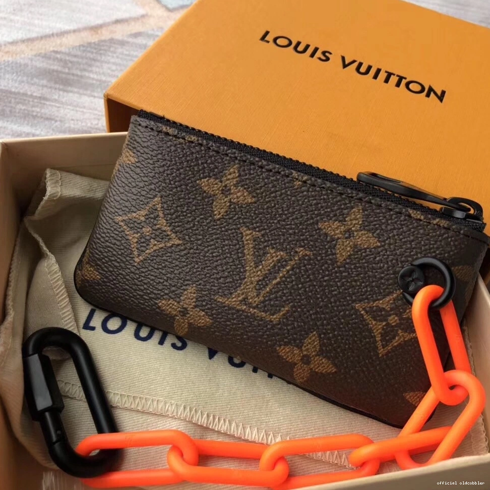 Official oldcobbler VUITTON POUCH LOUIS KEY 0816